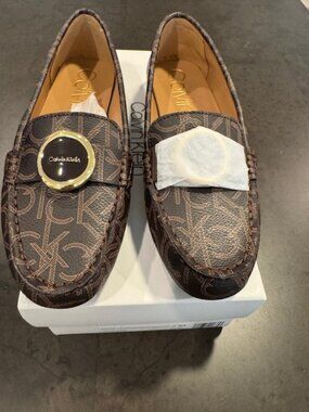 Calvin Klein Brown Flats